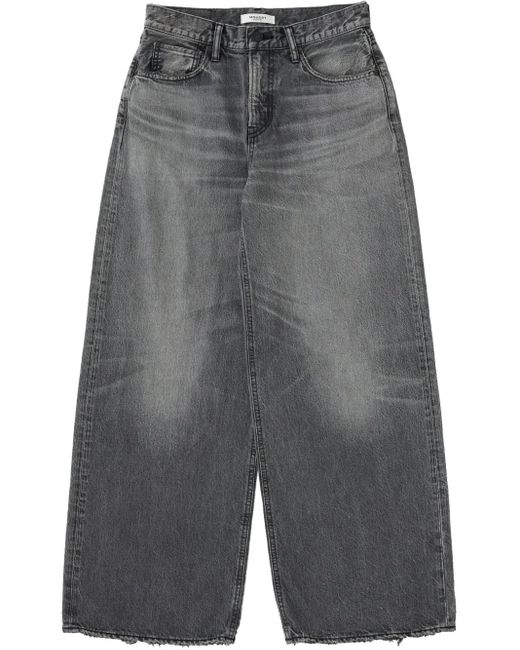 Moussy Gray Jeans mit weitem Bein