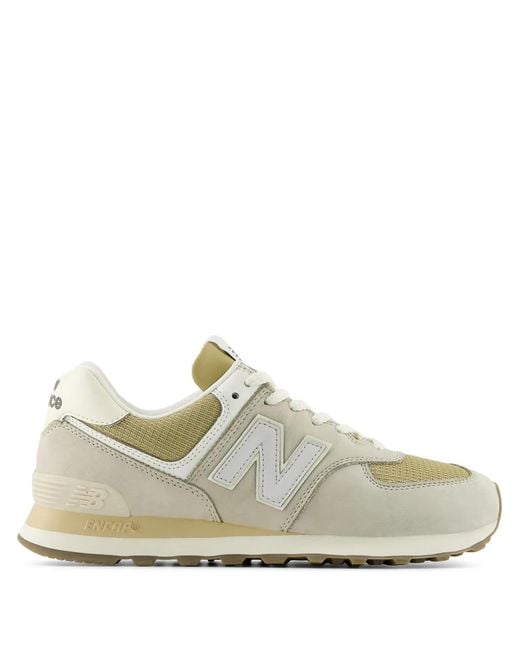 New Balance White 'N' Patch Lifestyle Sneakers