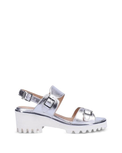 Ron White White Ellarose Buckle-Strap Sandals
