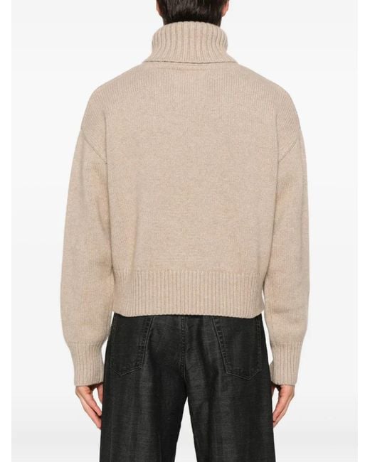 Extreme Cashmere Natural Roll-Neck Sweater