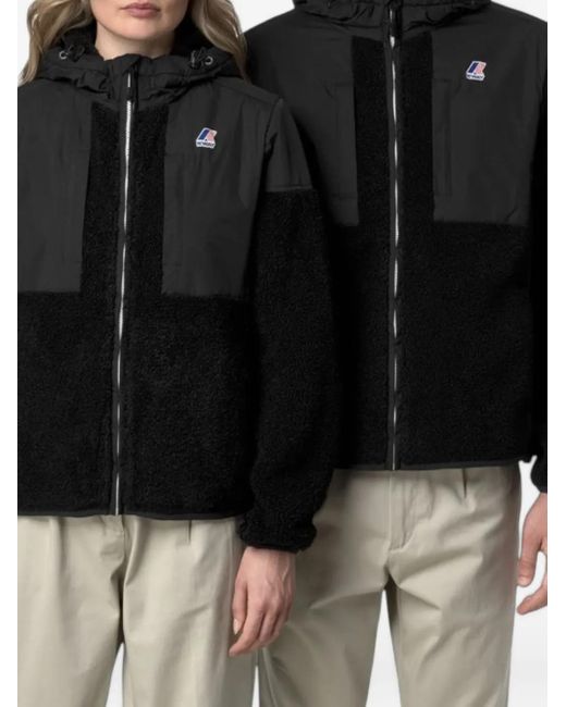 K-Way Black Samson Hooded Jacket