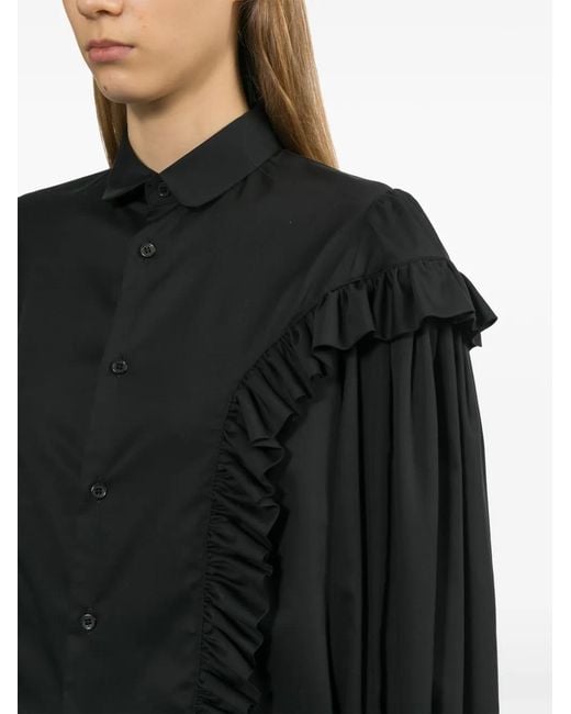 Noir Kei Ninomiya Black Ruffled Shirt