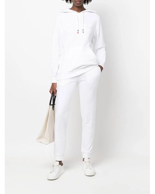 Rossignol White Logo-Print Cotton Hoodie