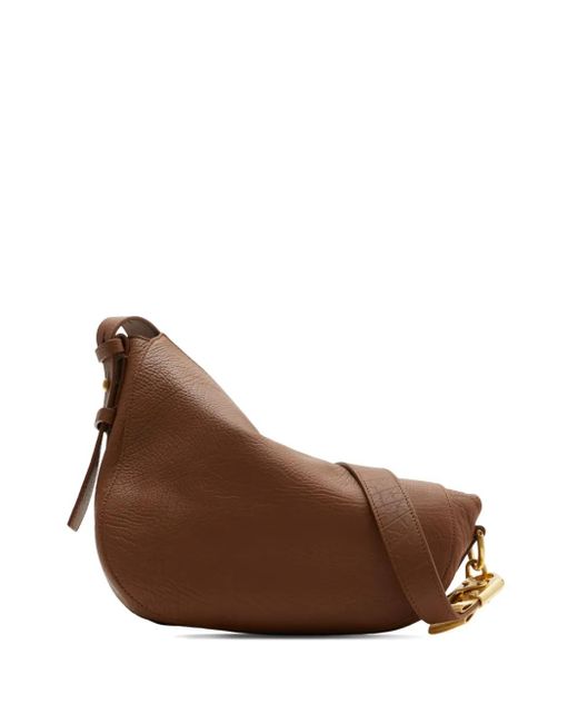Burberry Brown Small Knight Leather Tote Bag