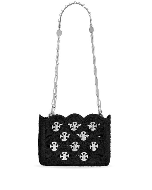 Rabanne White Sparkle Shoulder Bag