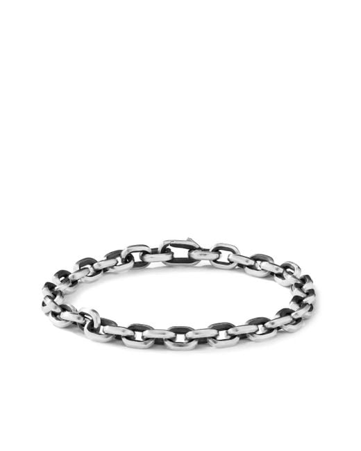 David Yurman White Sterling Wheat Chain Bracelet (6Mm) for men