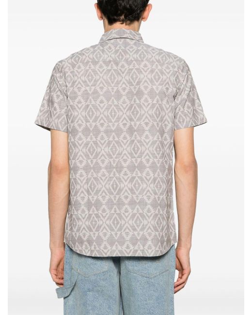 Pendleton Gray Graphic-print Cotton Shirt for men