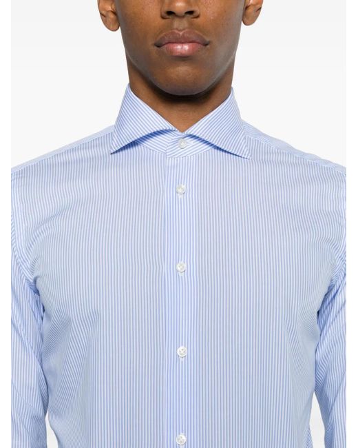 Camicia A Righe di Borriello in White da Uomo