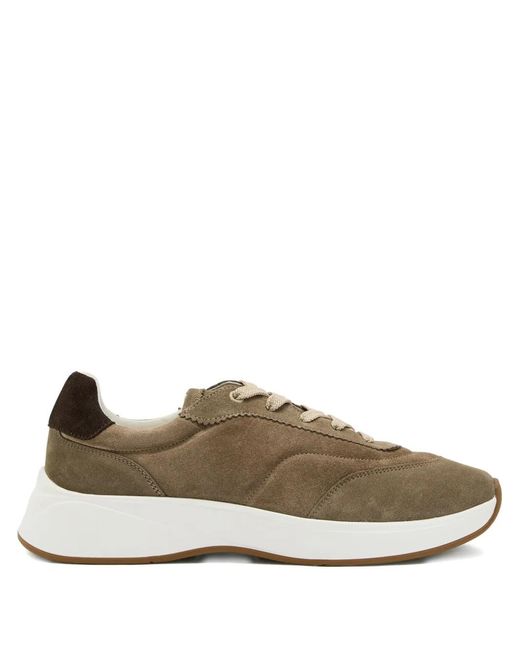Jude Llow Brown Maison Suede Panelled Sneakers for men
