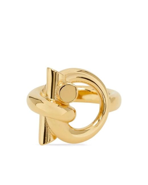 Ferragamo Metallic Gancini Ring