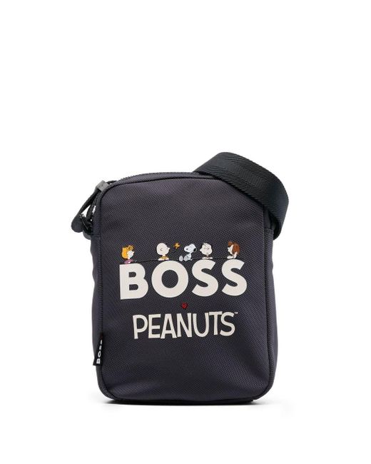 Bandolera con logo estampado de x Peanuts BOSS by HUGO BOSS de hombre de  color Azul | Lyst