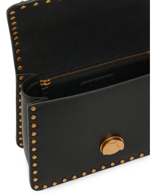 Pinko Black Mini Love One Top Handle Light Handbag