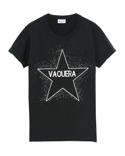 Vaquera ブラック プリント Tシャツ VAQUERA スタープリント Tシャツ ブラック | Lyst