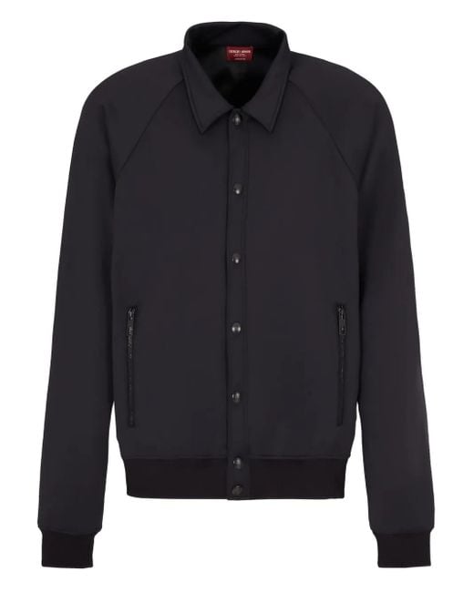 Giorgio Armani Blue Button-Fastening Jacket for men