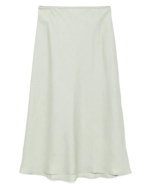 Reformation White Layla Rock Aus Leinen