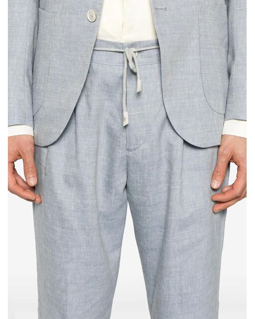 Eleventy Blue Single-Breasted Suit for men
