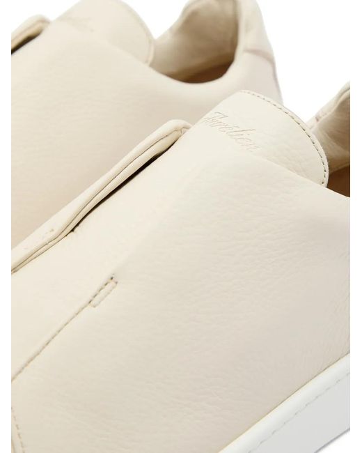 Aurélien White Slip-On Sneakers for men