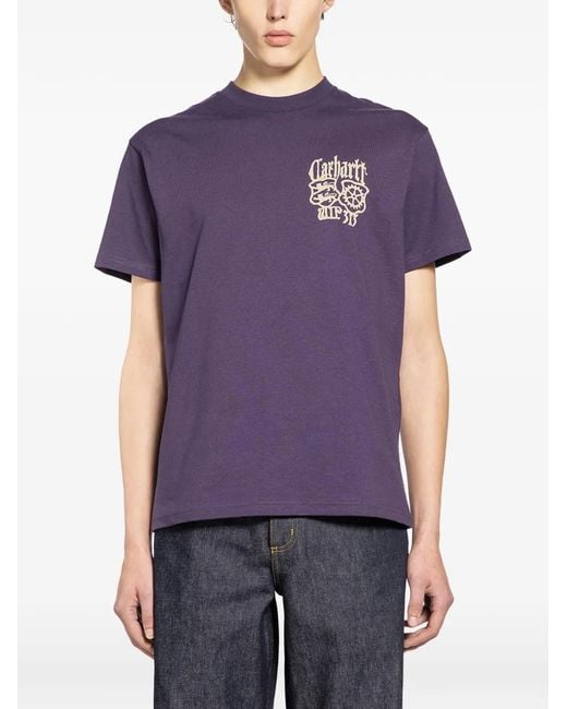 Carhartt Purple Commuting Tales T-Shirt for men