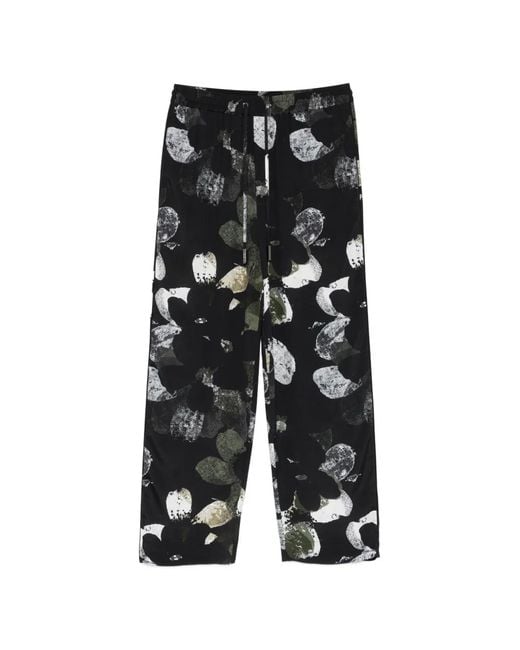 Iceberg Black Pantalon À Fleurs