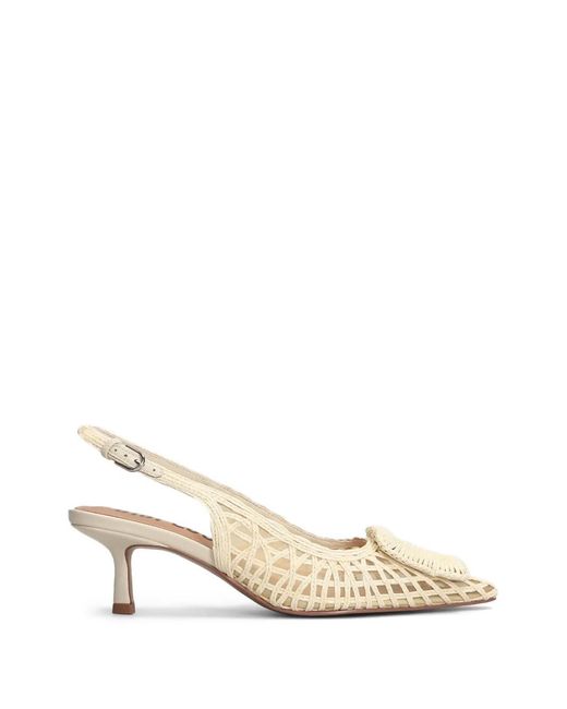 Bibi Lou Natural Hazel Slingback Pumps