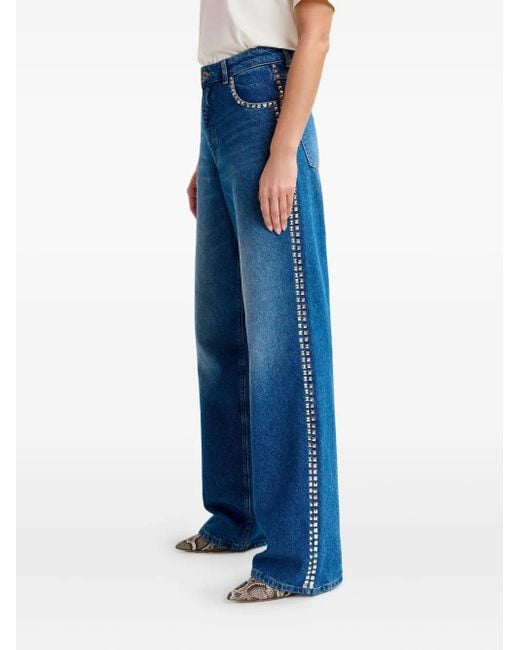 Essentiel Antwerp スタッズトリム ジーンズ Blue