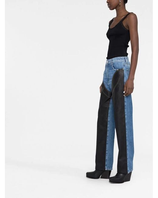 Stella McCartney Blue Alter Mat Chap Panelled Jeans