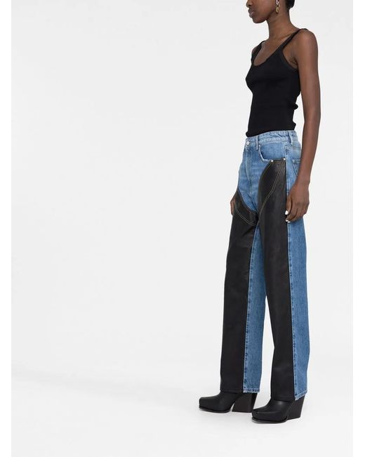 Stella McCartney Blue Alter Mat Chap Panelled Jeans