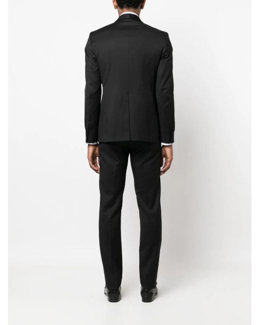 Tagliatore Black Tailored Single-Breasted Dinner Suit for men