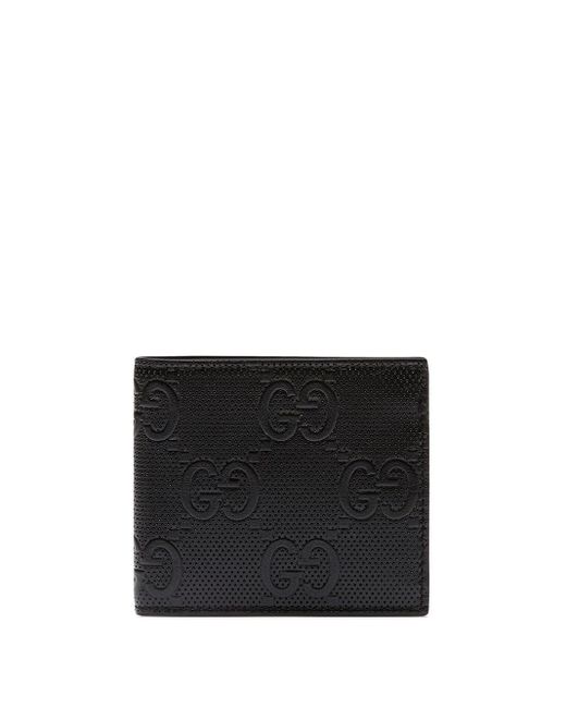 Gucci Black GG Embossed Leather Wallet for men