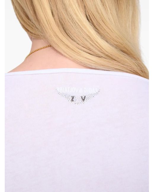 Camiseta Tuni con cuello henley Zadig & Voltaire de color Blue