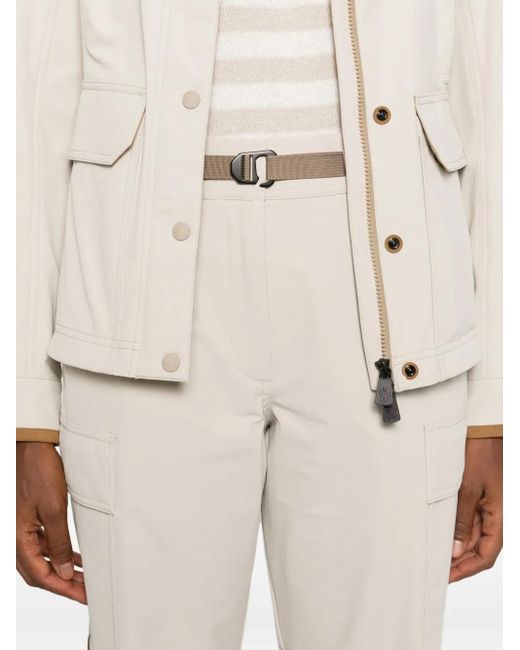Moncler Natural Belted Cargo Pants