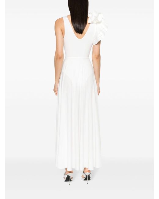 Maygel Coronel White Blanca Cut-out Maxi Dress