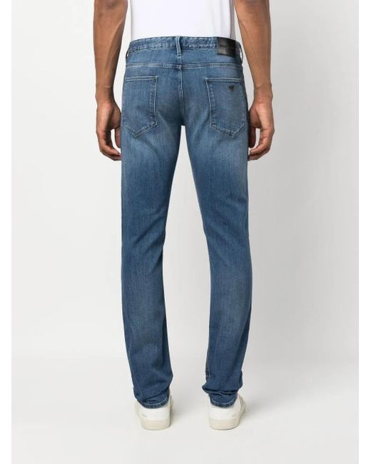 Emporio Armani Blue Denim Cotton Jeans for men