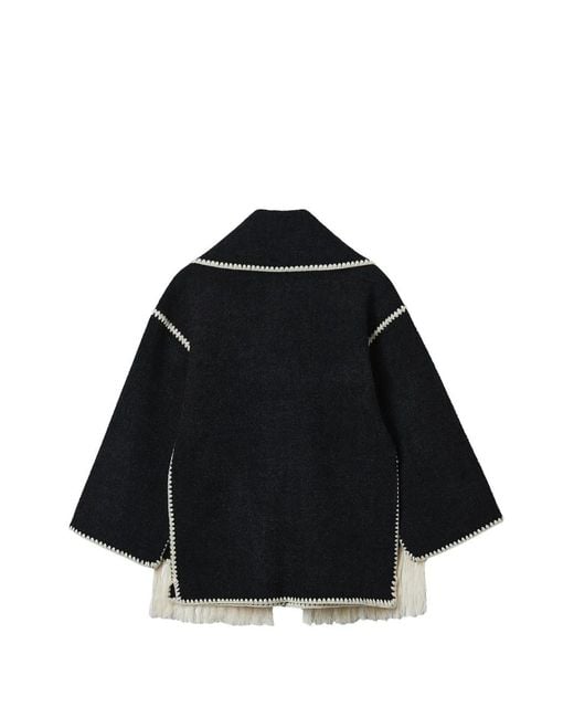 Totême Black Attached-scarf Jacket