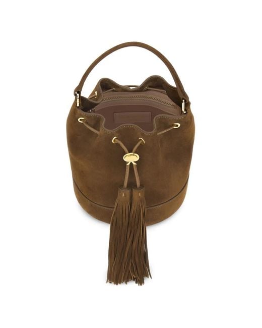 Gianvito Rossi Sienna タッセル バケットバッグ Brown