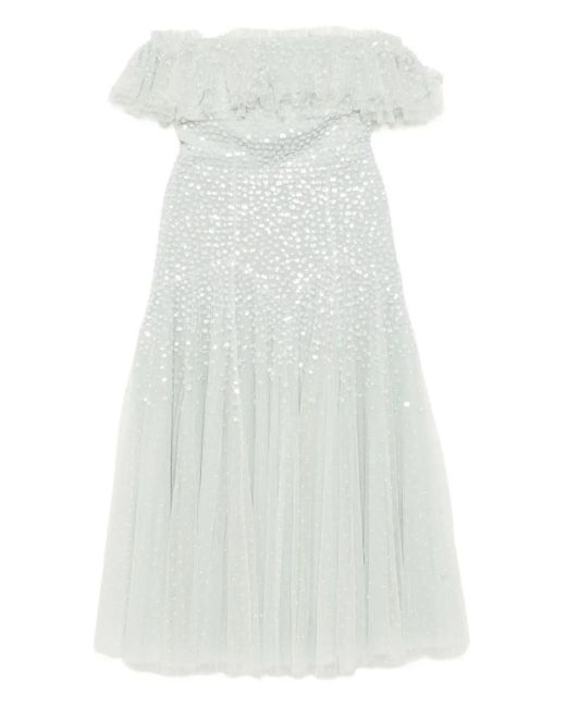 Needle & Thread Ballerina Jurk in het White