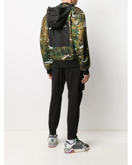 Heron Preston Brown Camouflage-Print Bomber Jacket for men