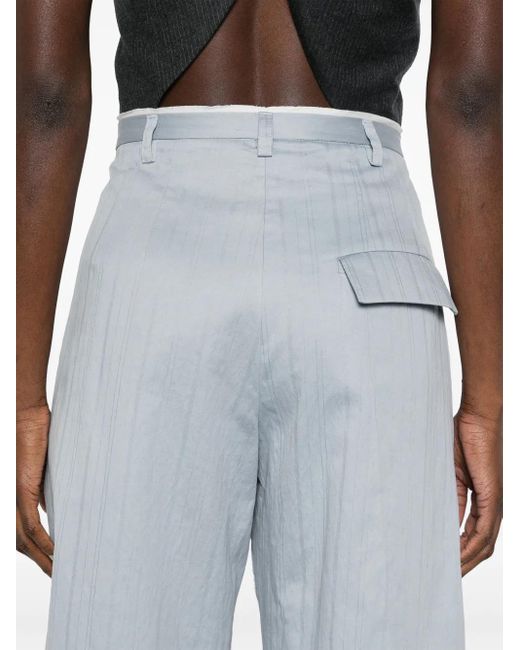 Tela Blue Edamame High-Waist Palazzo Trousers