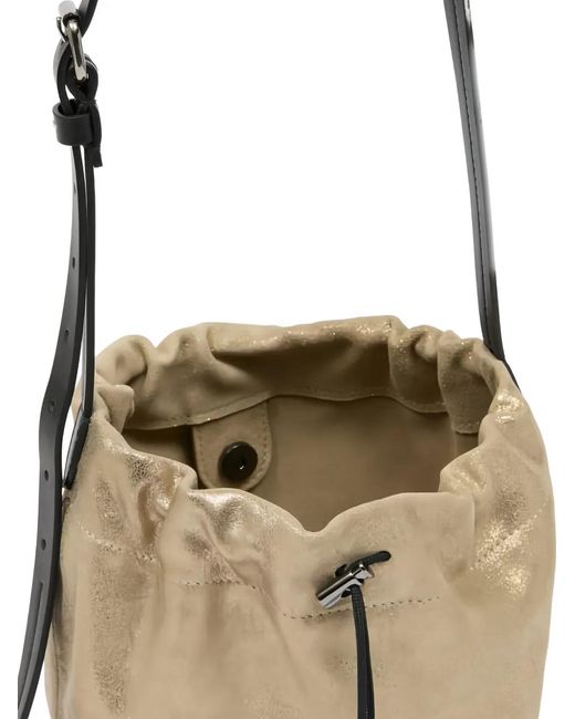 Maison Margiela Metallic Drawstring Bucket Bag