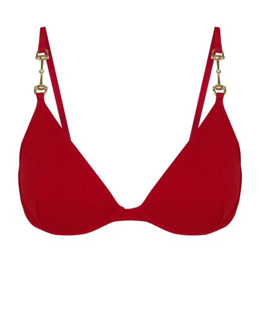 Lenny Niemeyer ホースビット ビキニトップ Red