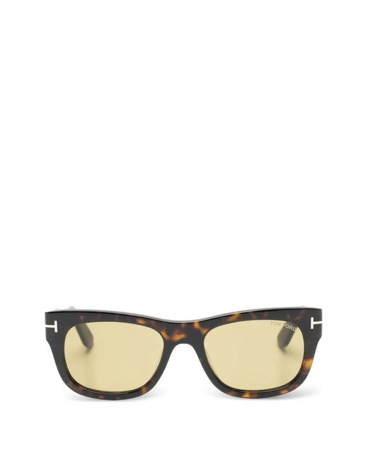 Tom Ford Brown Tortoise Browline Sunglasses