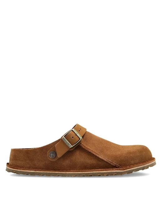 Birkenstock Brown Buckle Strap Mules