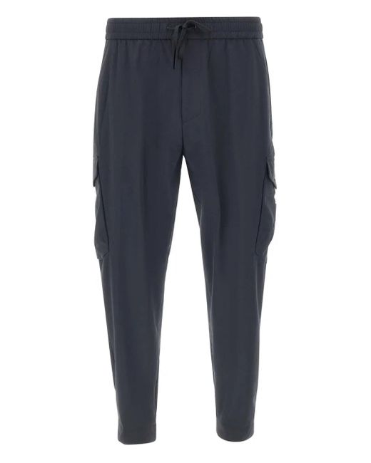 Boss Blue Tapered-Fit Trousers for men