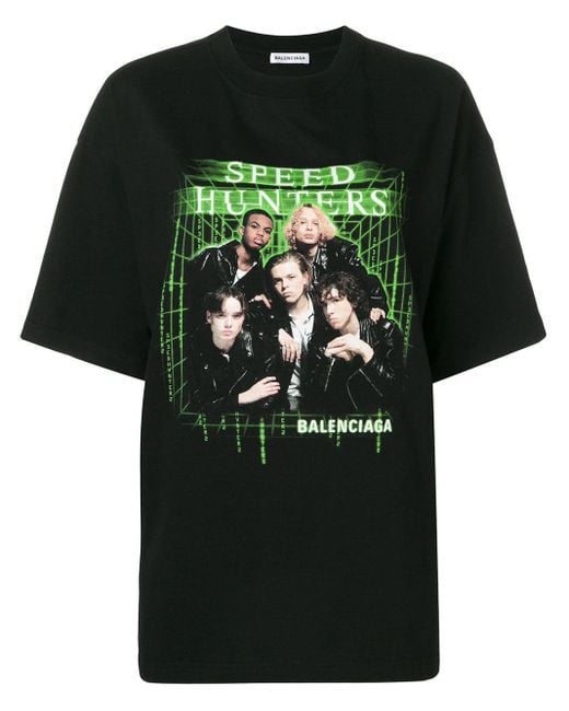 Balenciaga Speedhunters T-shirt in het Black