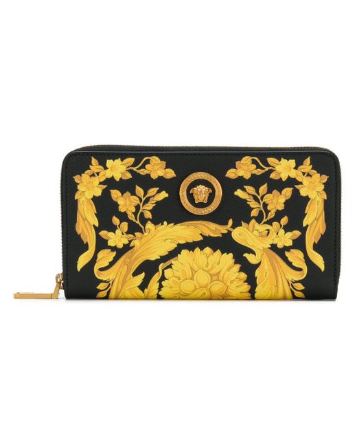 Versace Black Long Barocco Wallet