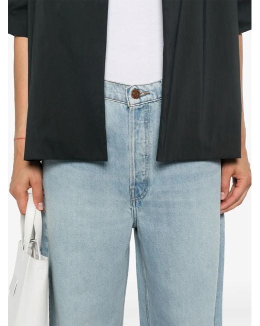 FRAME Blue Le Low Babby Wide Leg Jeans