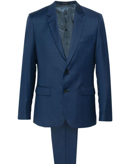 メンズ Paul Smith Single-breasted Wool Suit Blue