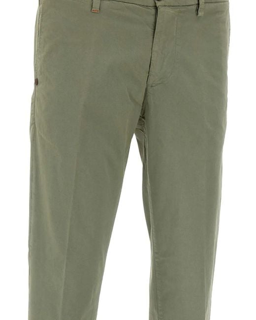 Re-hash Green Welt Pocket Turn-Up Trousers for men