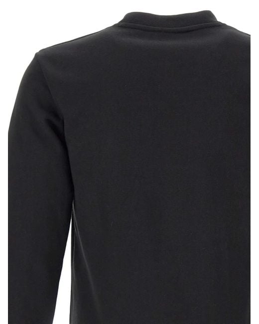 Felpa A Girocollo Con Design Color-Block di Lacoste in Black da Uomo