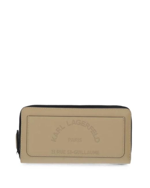 Karl Lagerfeld Natural K/Daily Logo-Print Wallet